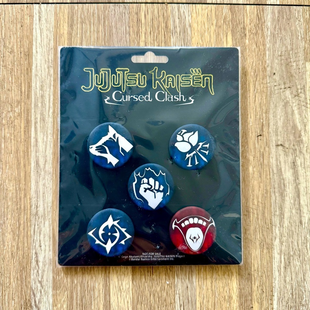 Jujutsu Kaisen Cursed Clash Video Game Pins Set of 5
